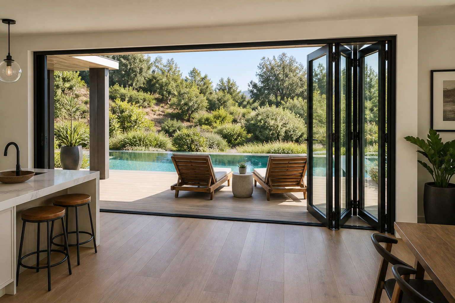 VLX 100 Bifold / Folding Door in Thousand Oaks, CA | Hale Windows Thousand Oaks - detail 4